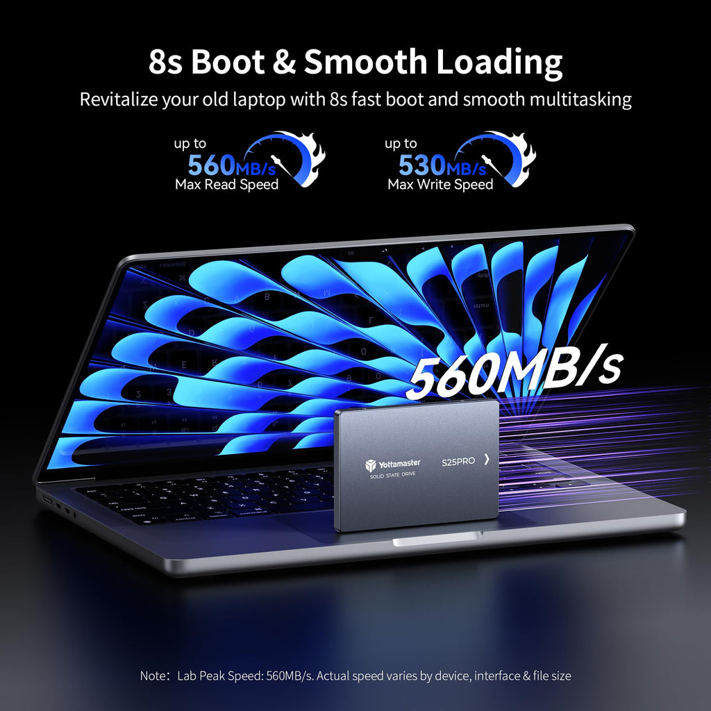 1TB 2.5" SATA III Aluminum Internal SSD B498
