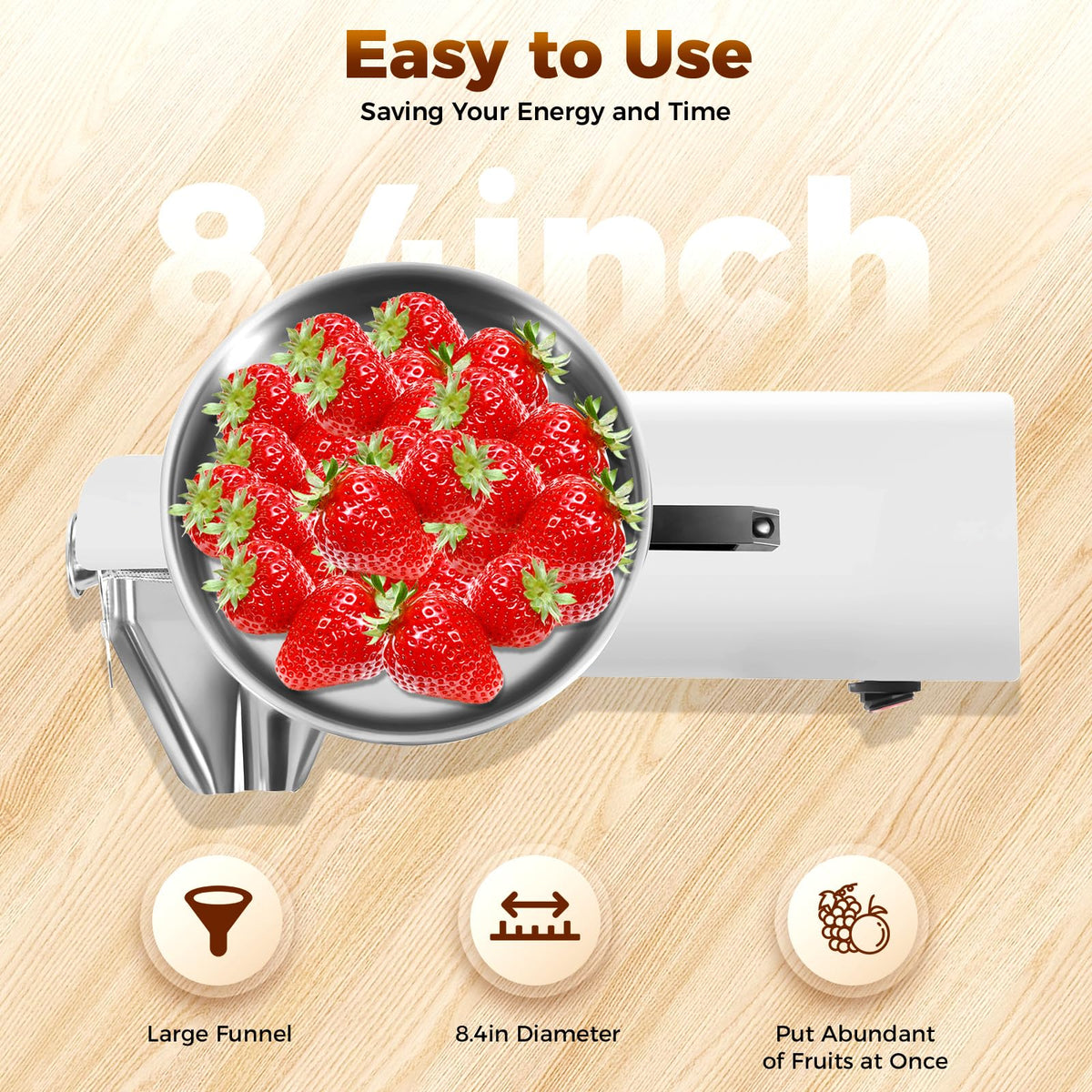 110v 450w Stainless Steel Electric Tomato Strainer R3672