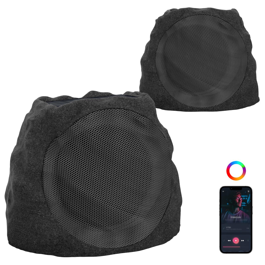 Waterproof Solar Powered Rechargeable Bluetooth Outdoor Speakers E19254