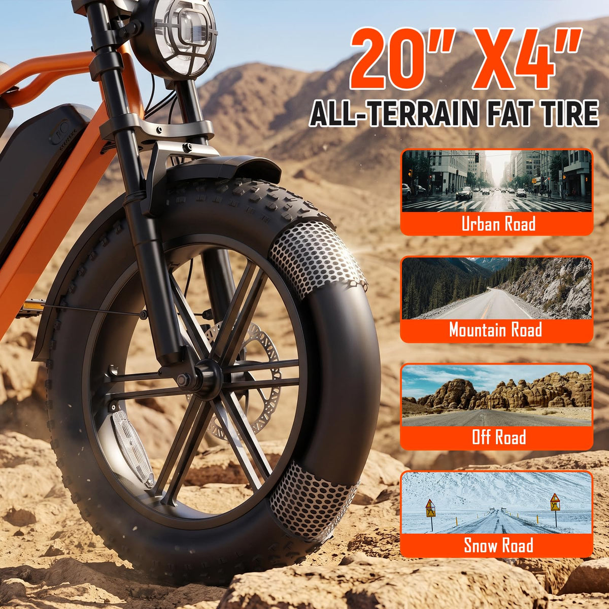 Electric Bike 2000W Peak Motor 48V Removable Battery U172