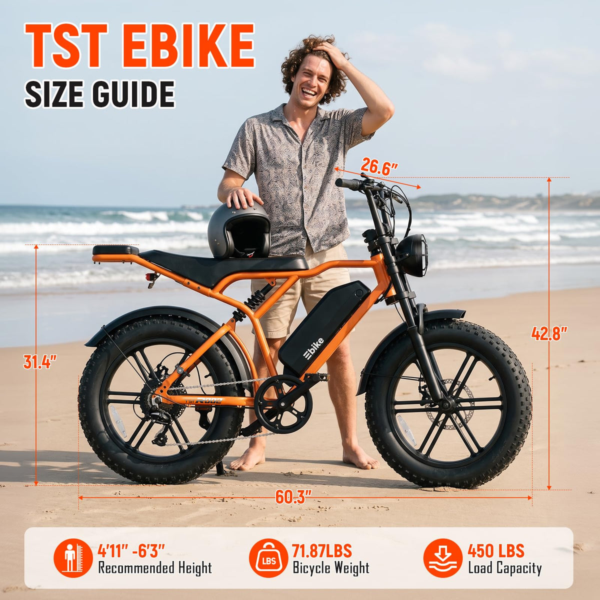 Electric Bike 2000W Peak Motor 48V Removable Battery U172