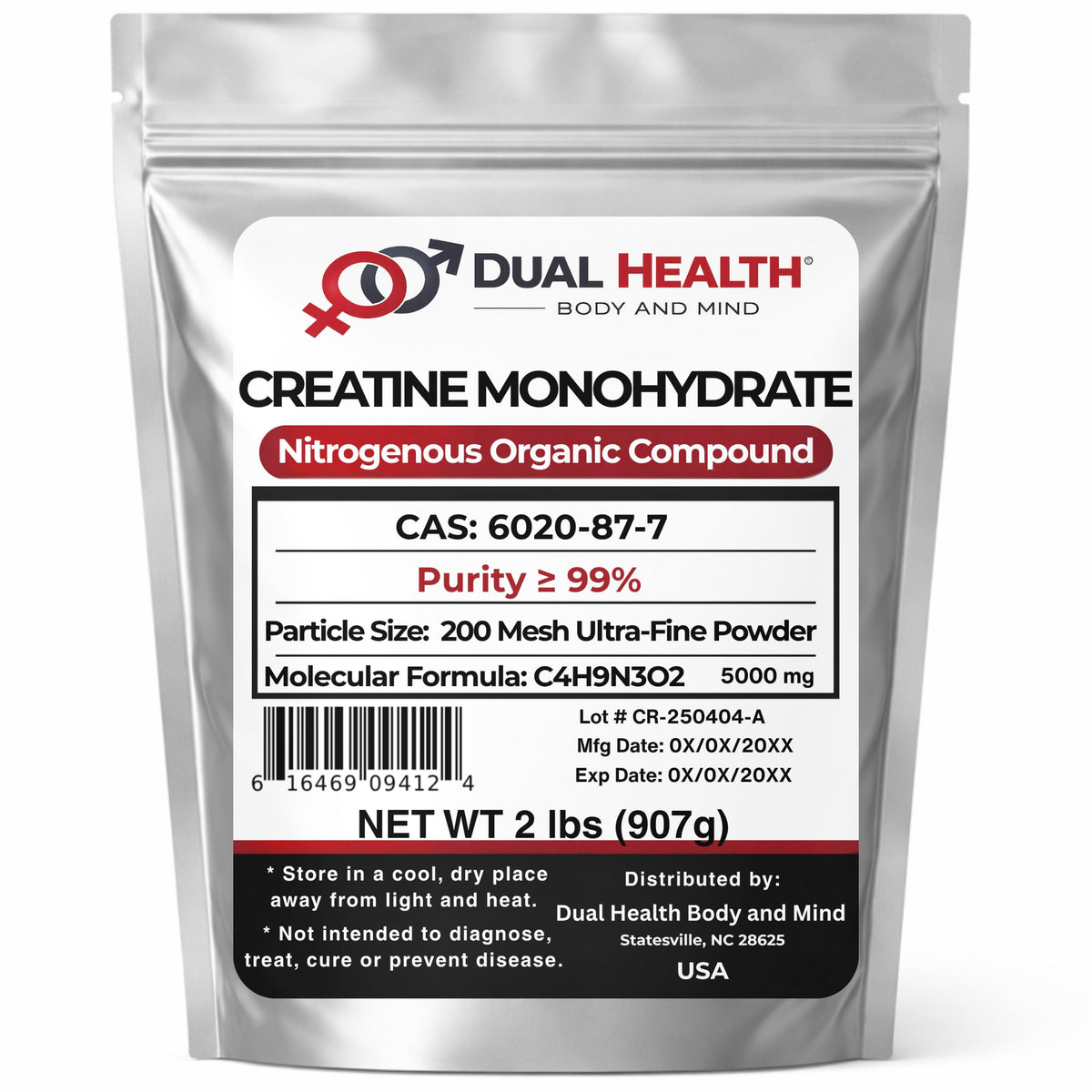 Pure Micronized Creatine Monohydrate Powder 2 lbs O674890