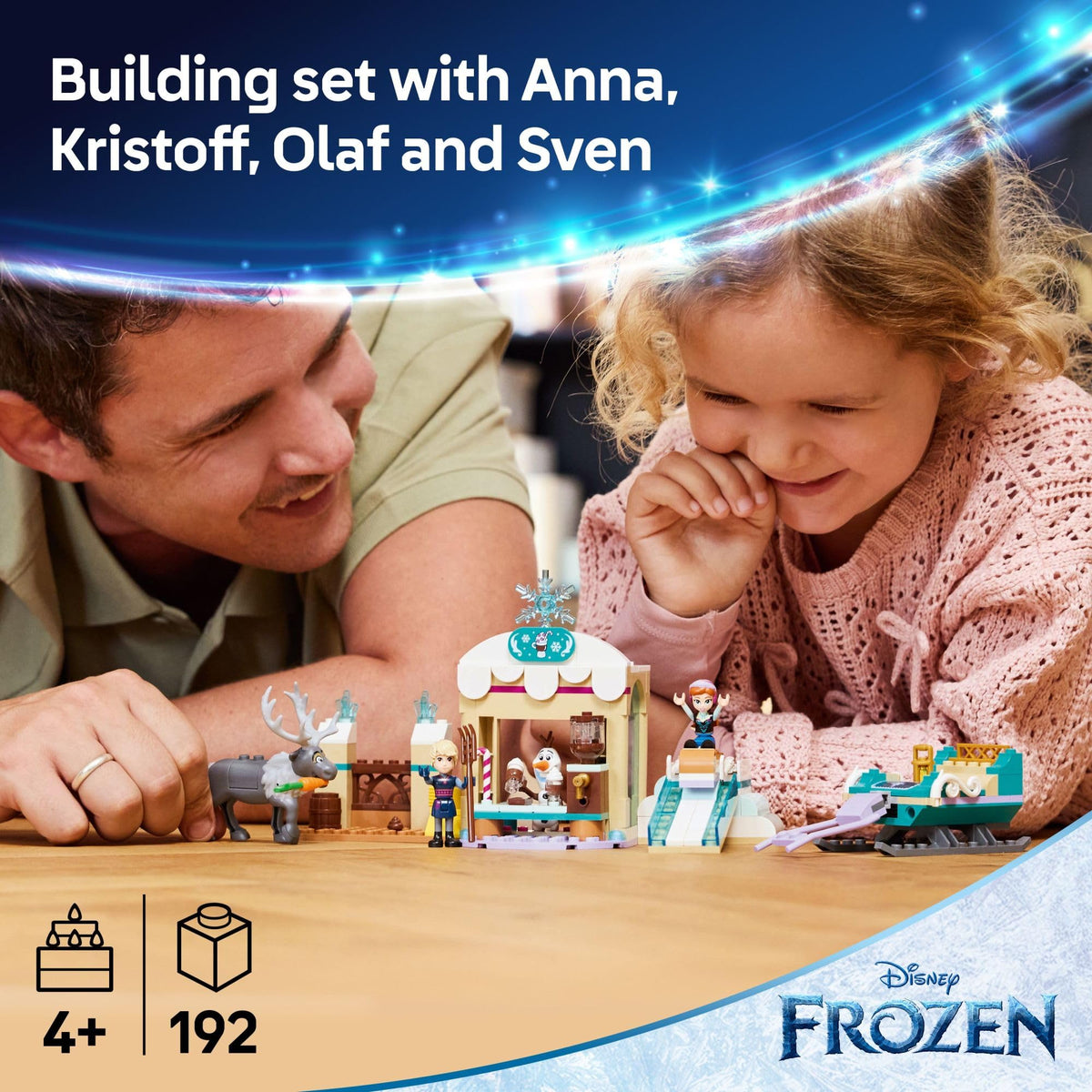 Building Toy Set with 2 Disney Princess Minidolls B35655