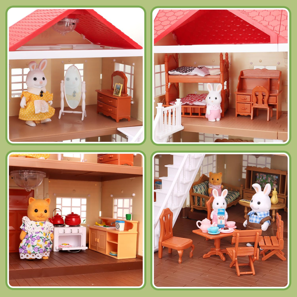Cozy Cabin Doll House Playset Q135