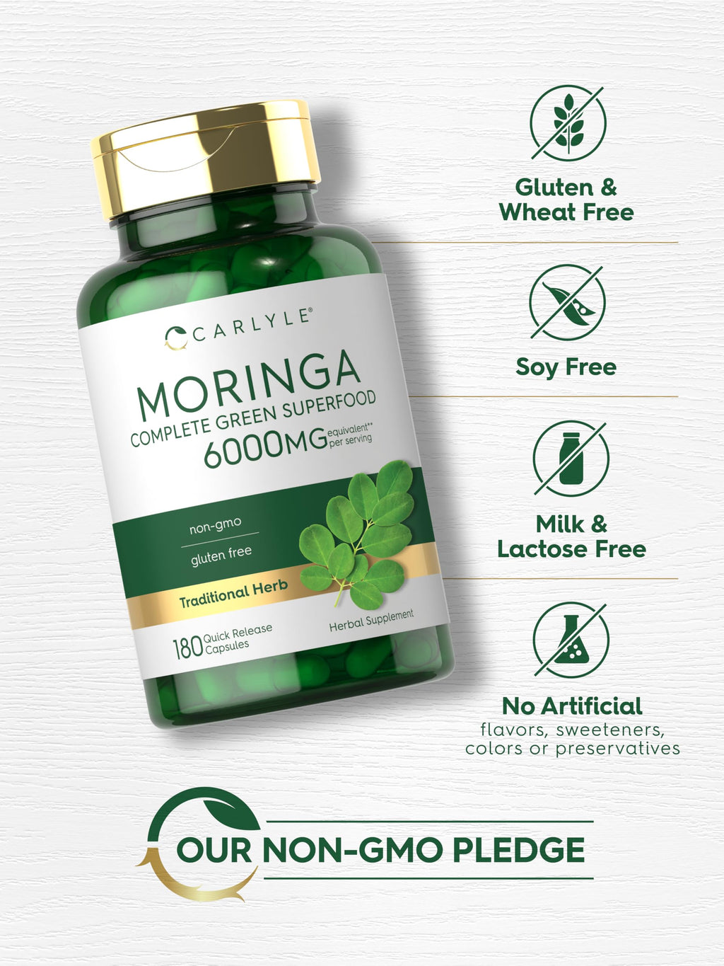 Moringa Oleifera Supplement 180 Capsules X30197