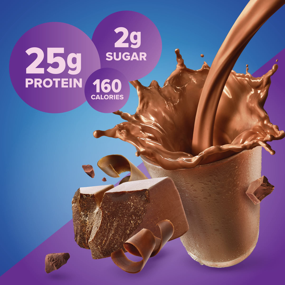 Whey Protein Powder Rich Chocolate 25 g Protein D35219