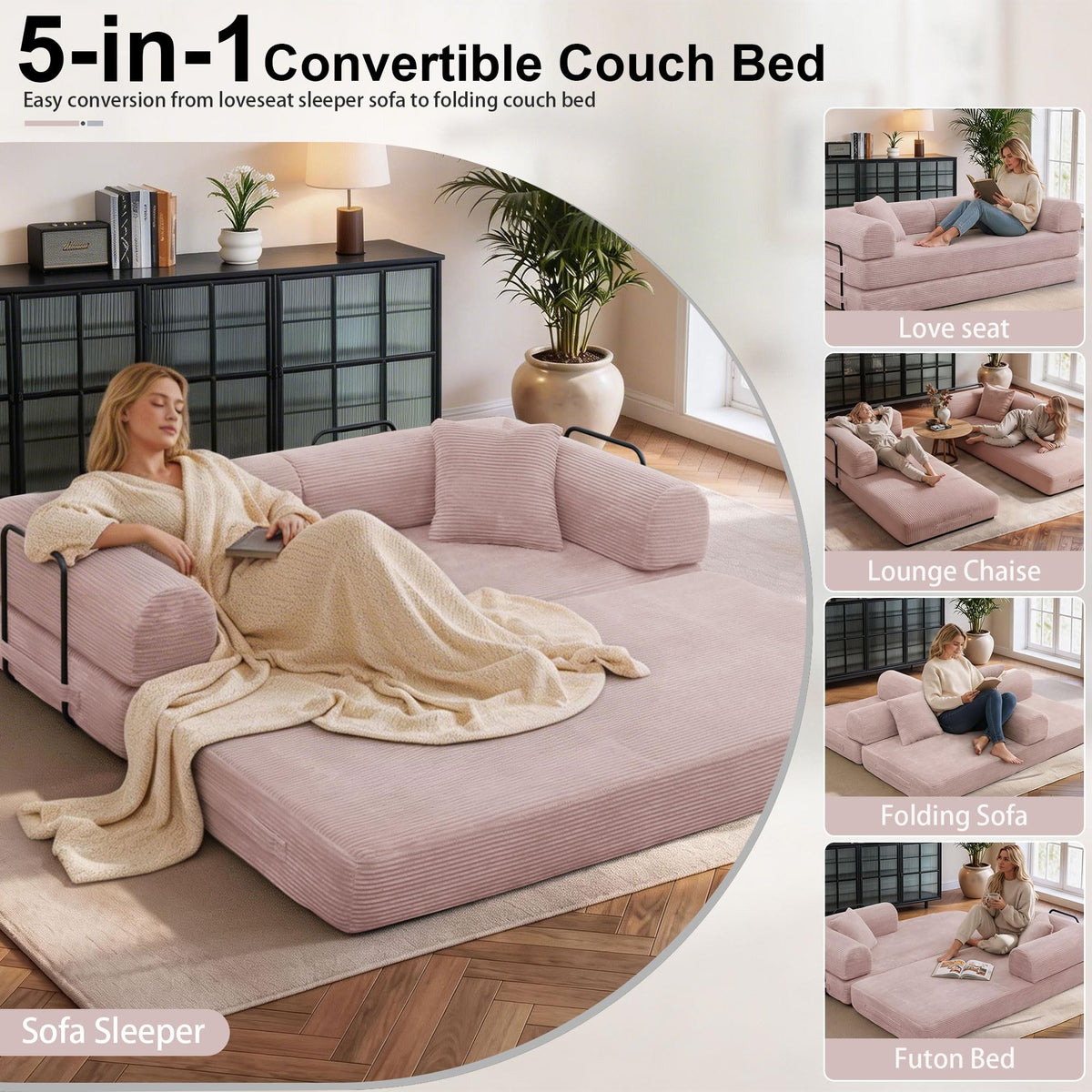 78 inch Sofa Bed Sleeper Couch W79282