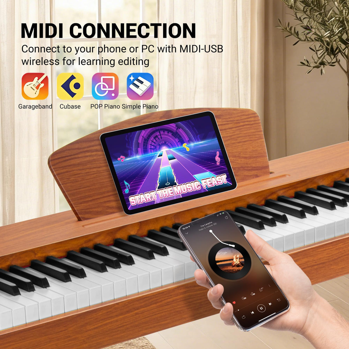 88 Key Weighted Digital Piano T3821