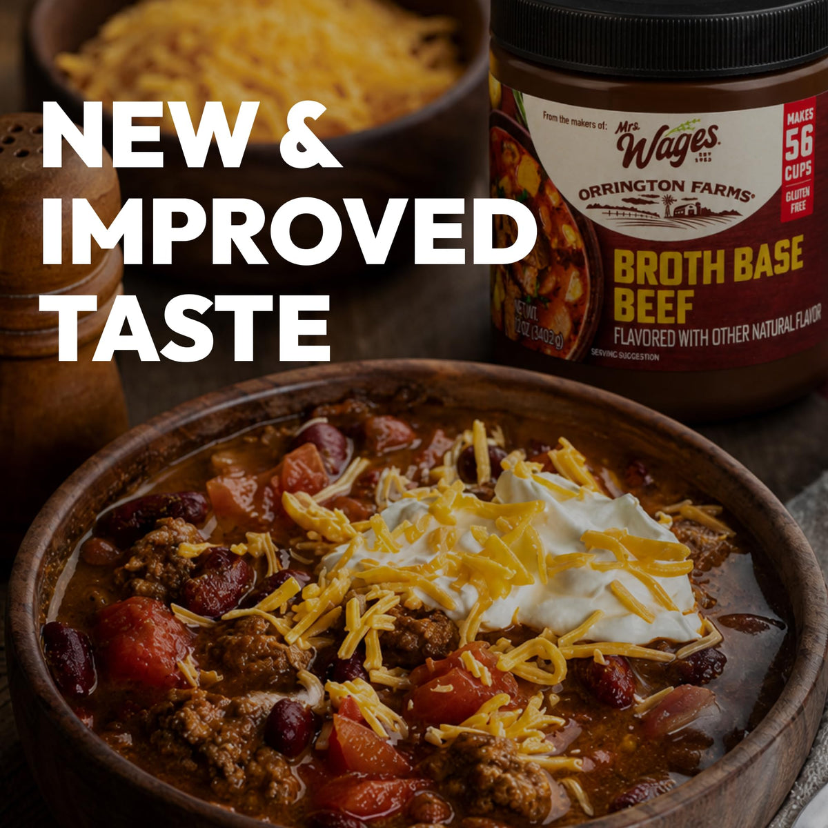 Beef Broth Base Granulated Bouillon Seasoning 12 oz Jar T515
