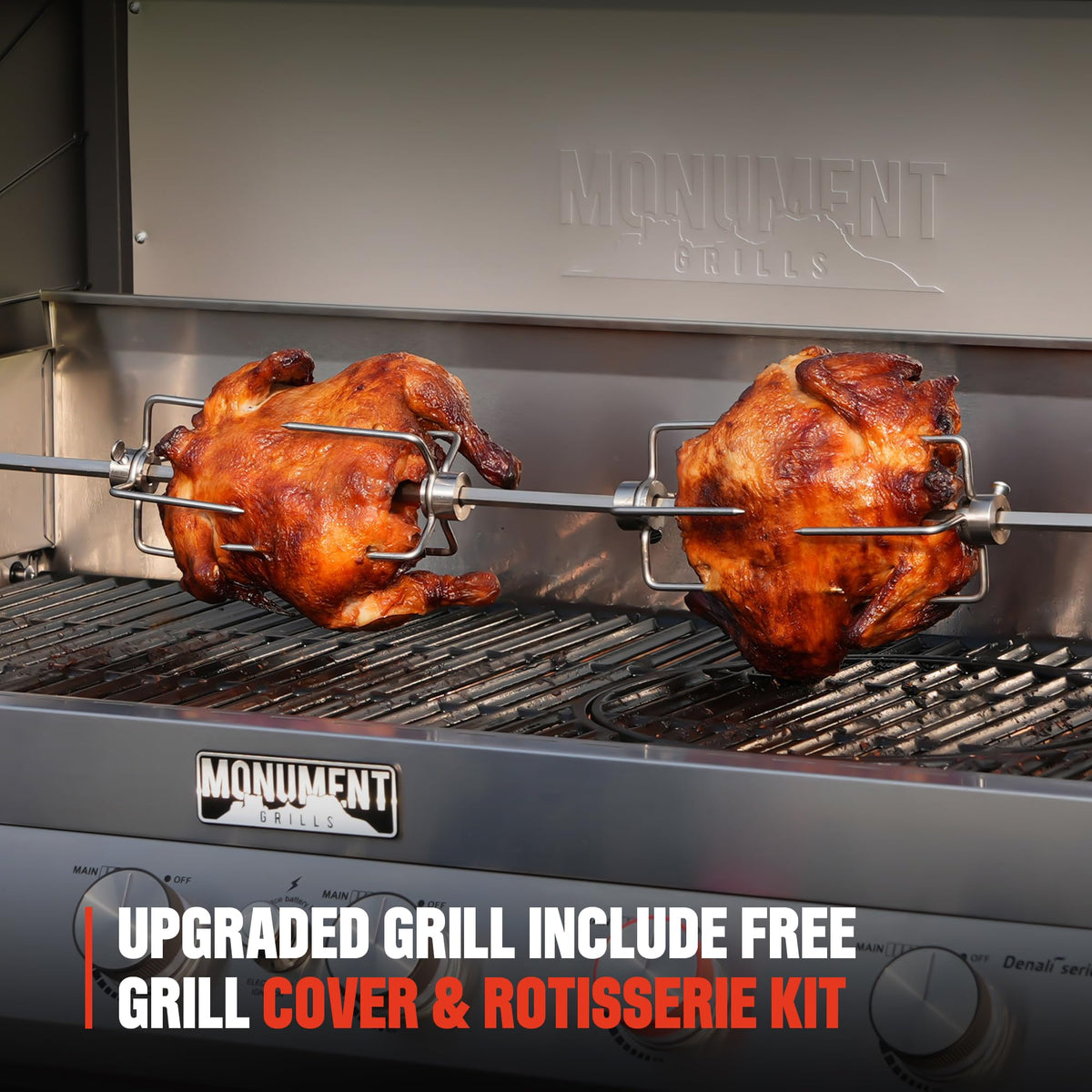 6+1 Burner Stainless Steel Propane Gas Grill with Side Sear Burner C2889