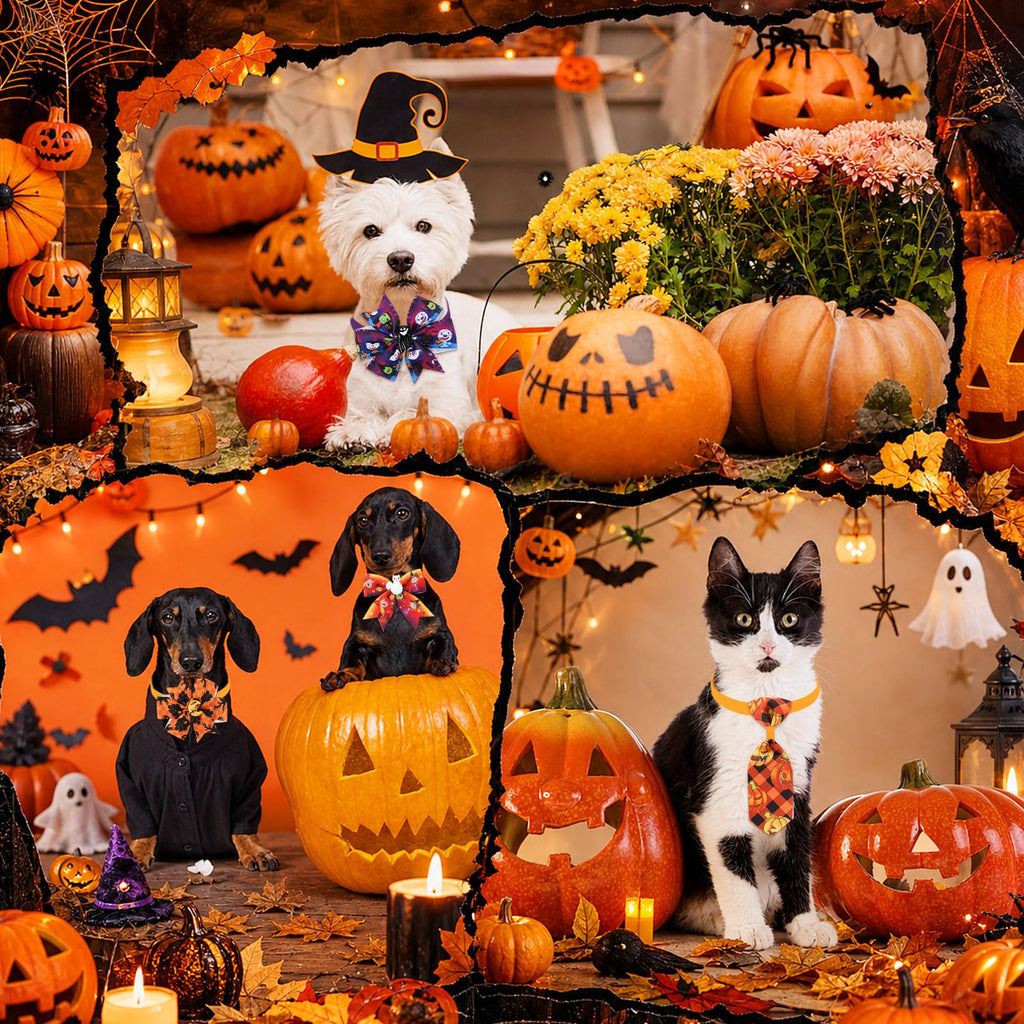 100 Pcs Dog Bow Tie W178
