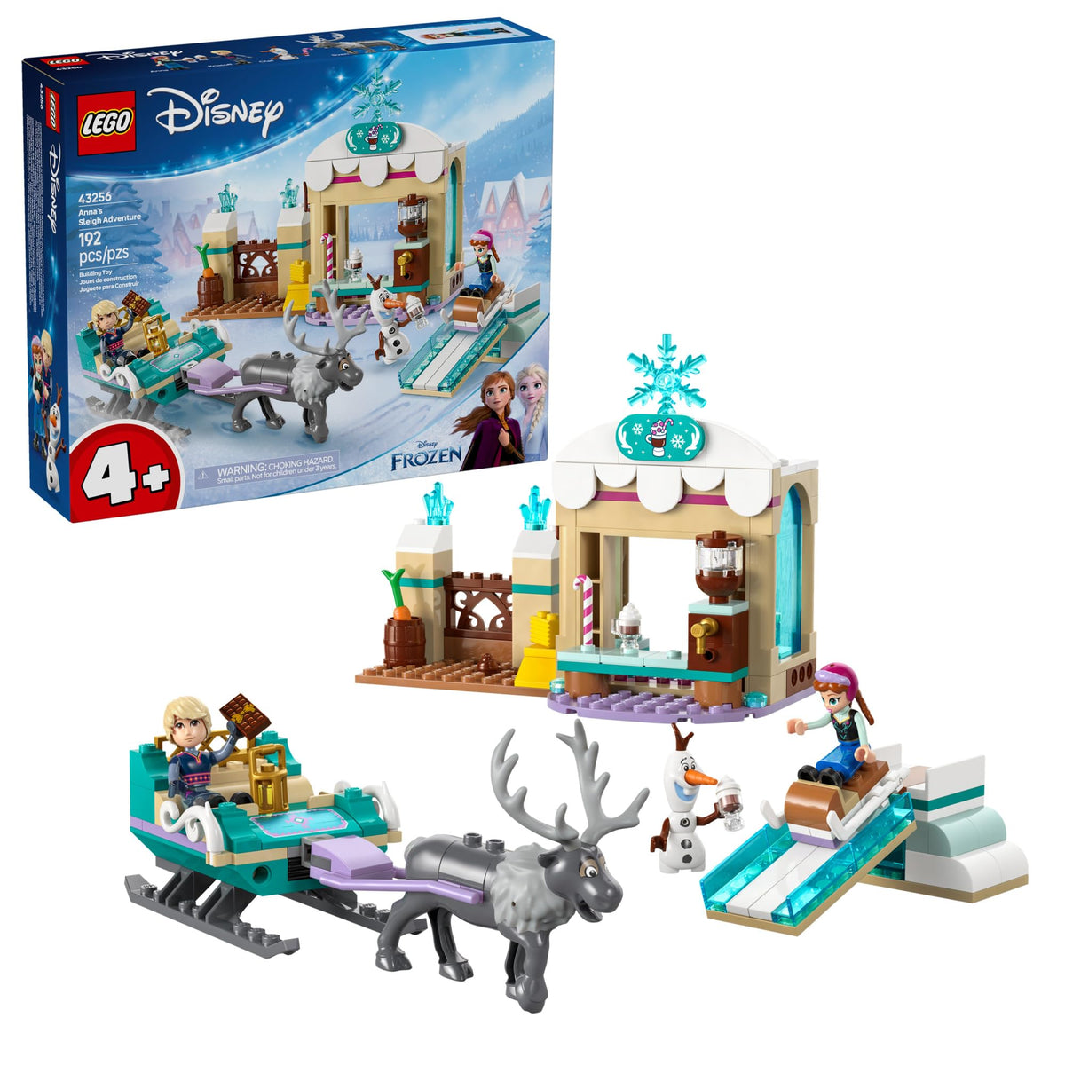 Building Toy Set with 2 Disney Princess Minidolls B35655