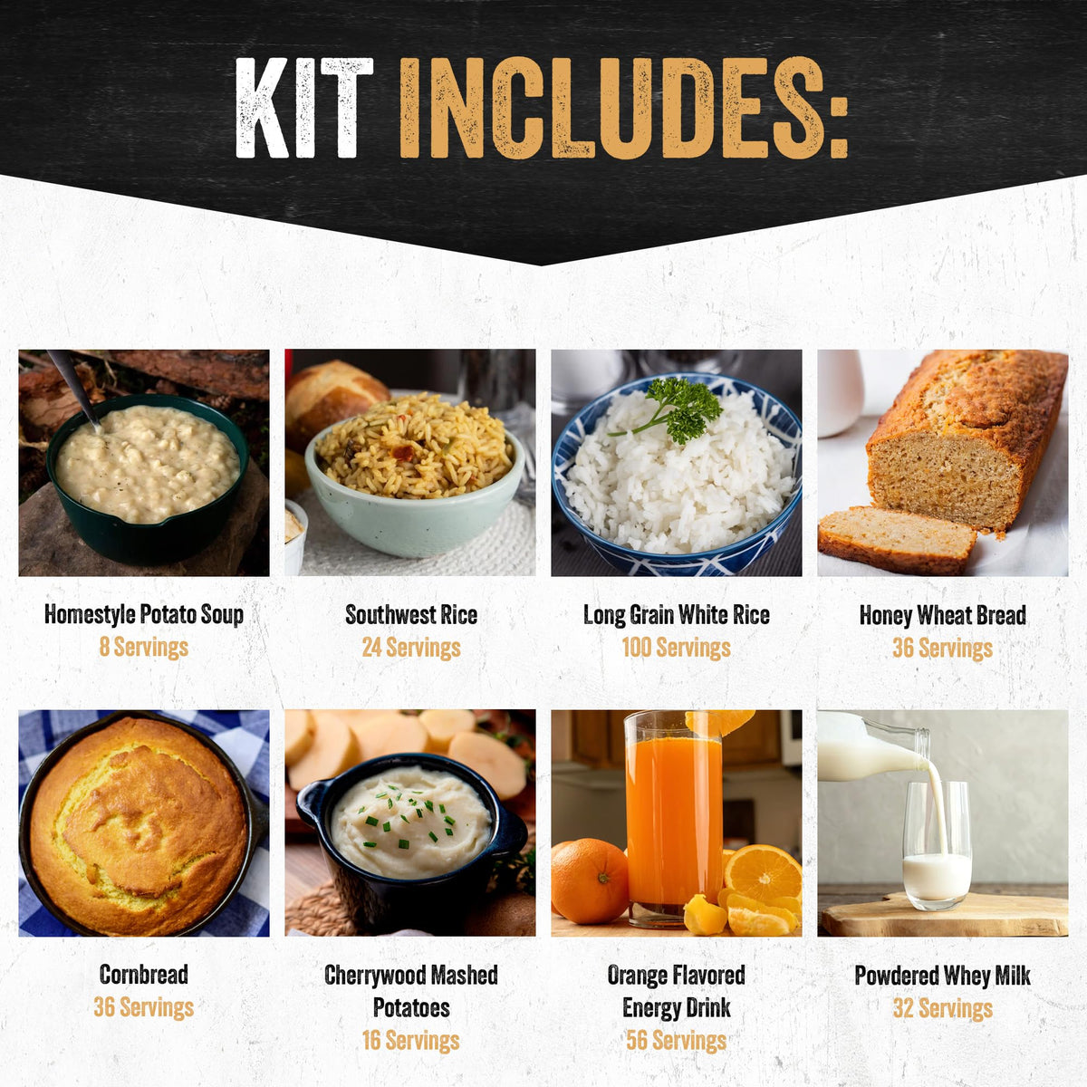 3-Month Emergency Food Supply 846 Servings F308473