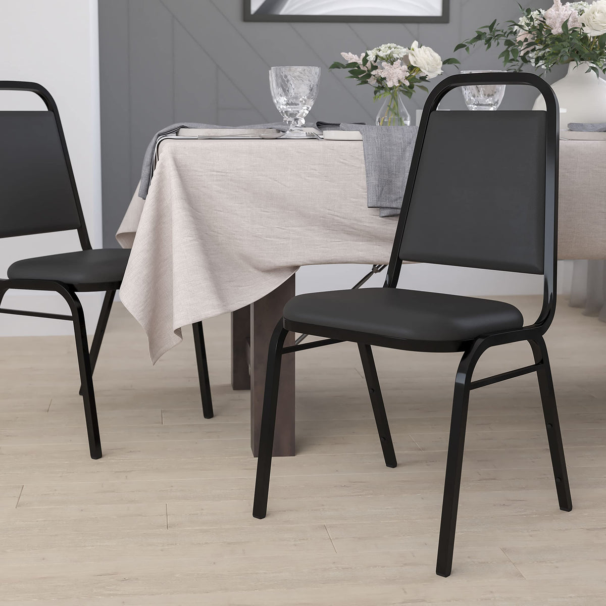Black Stackable Banquet Chair J7125