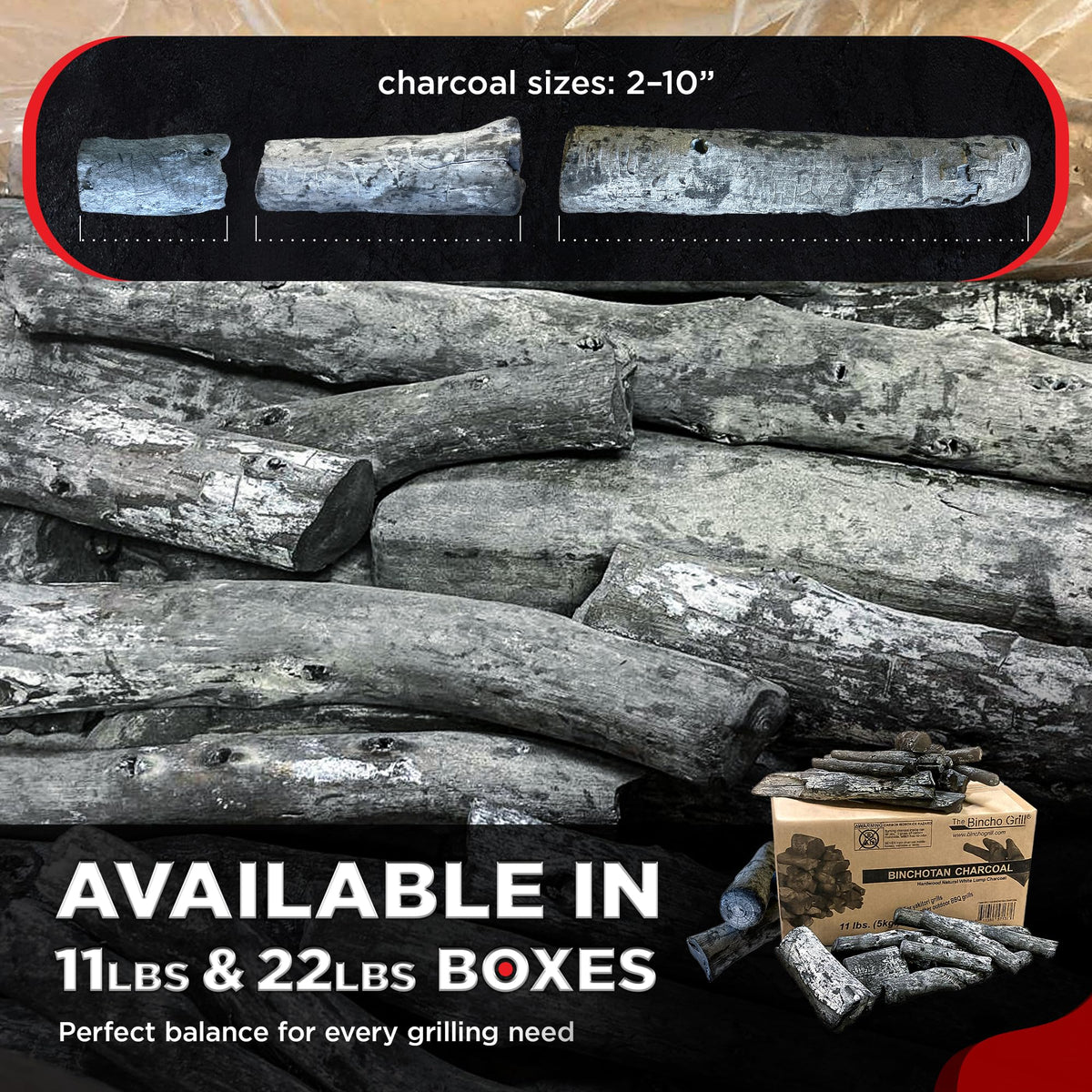 Binchotan Charcoal 11 lbs Hardwood 95% Carbon M100576