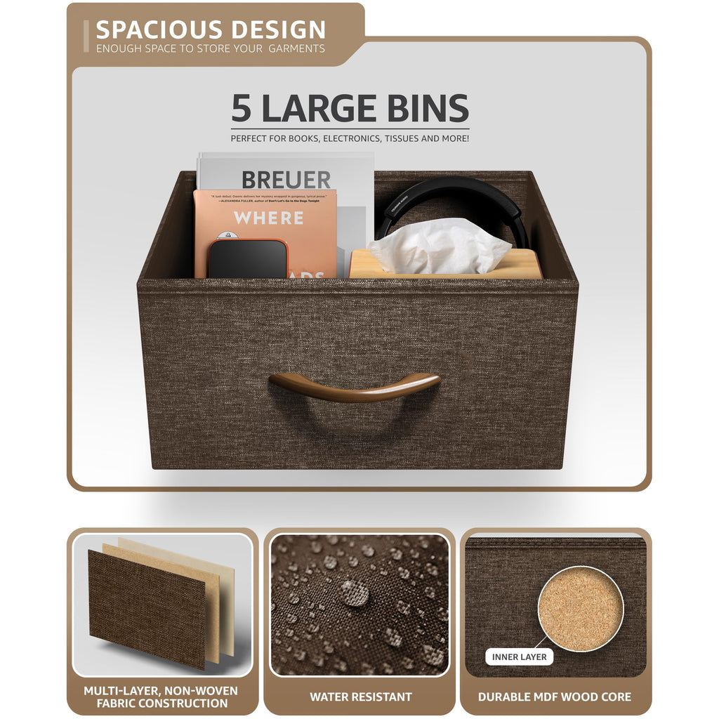 5 Drawer Nightstand D160385