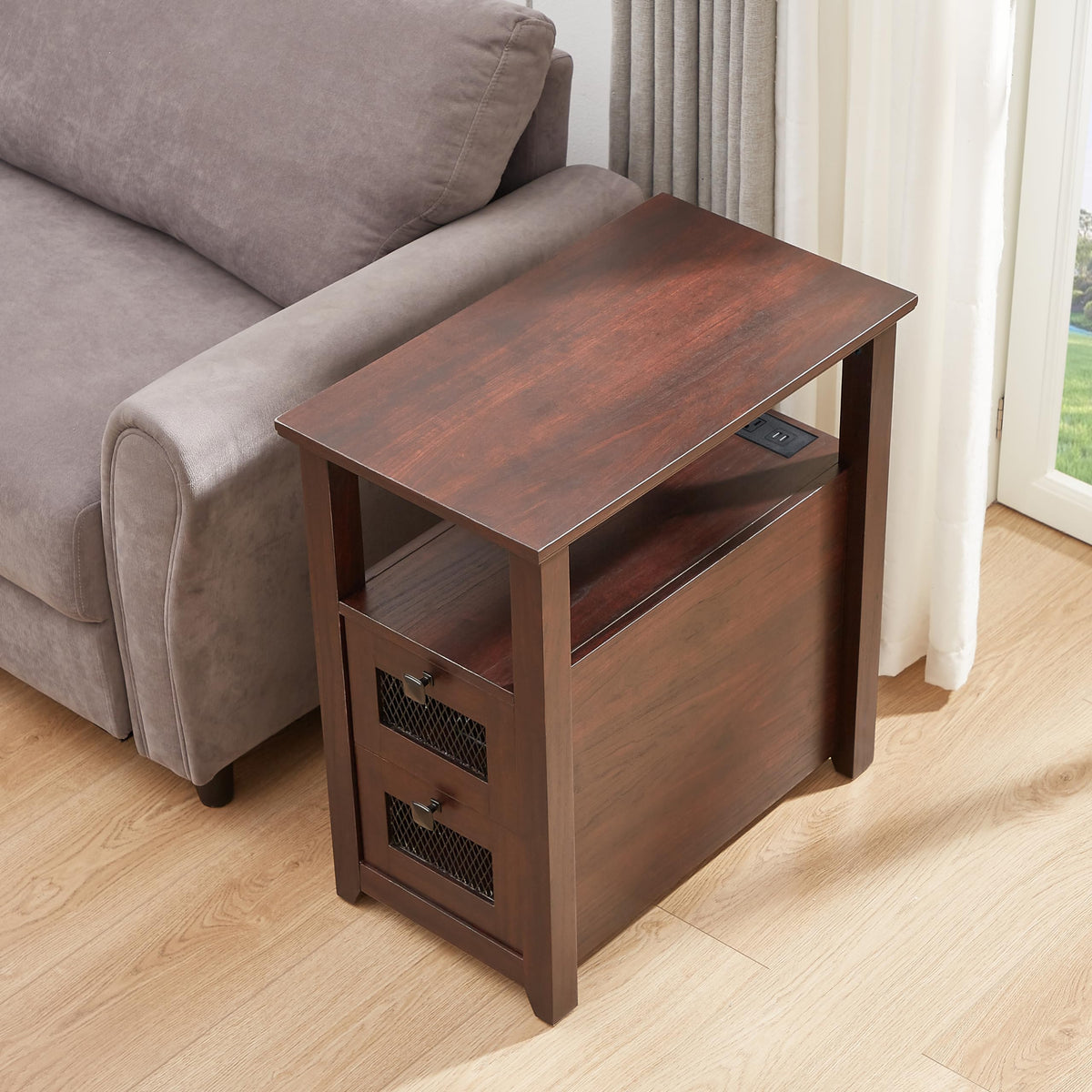 XXL End Table with Charging Station G764
